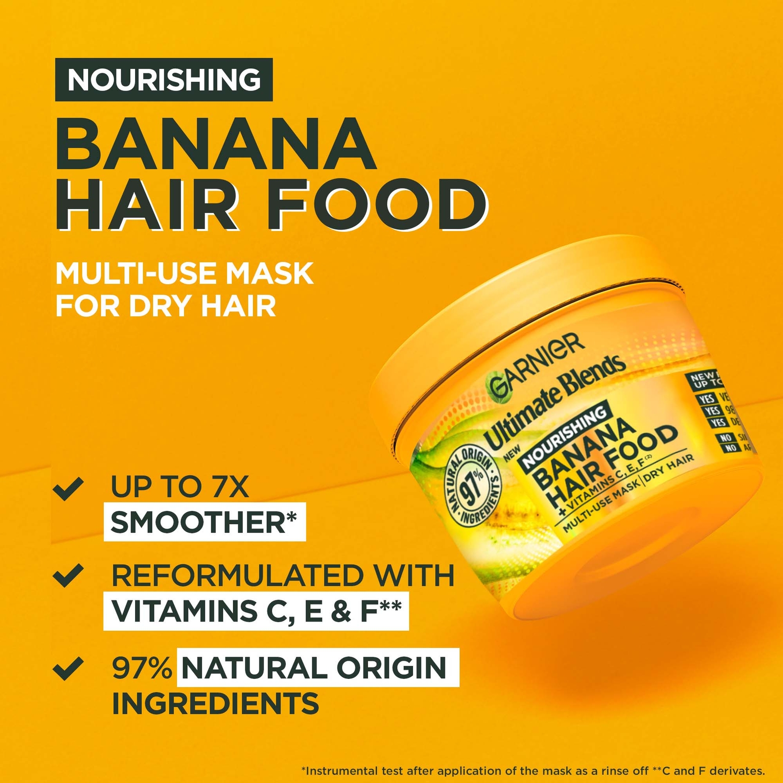 Thumbnail - Garnier Ultimate Blends Banana 3-in-1 Dry Hair Mask Duo