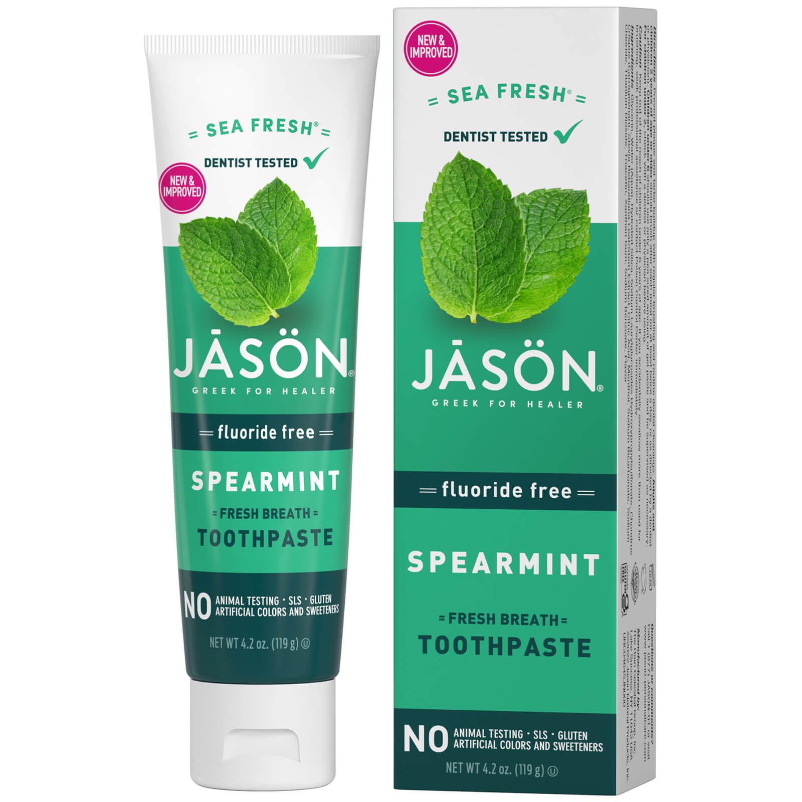 Jason Sea Fresh Spearmint Toothpaste 119g In White