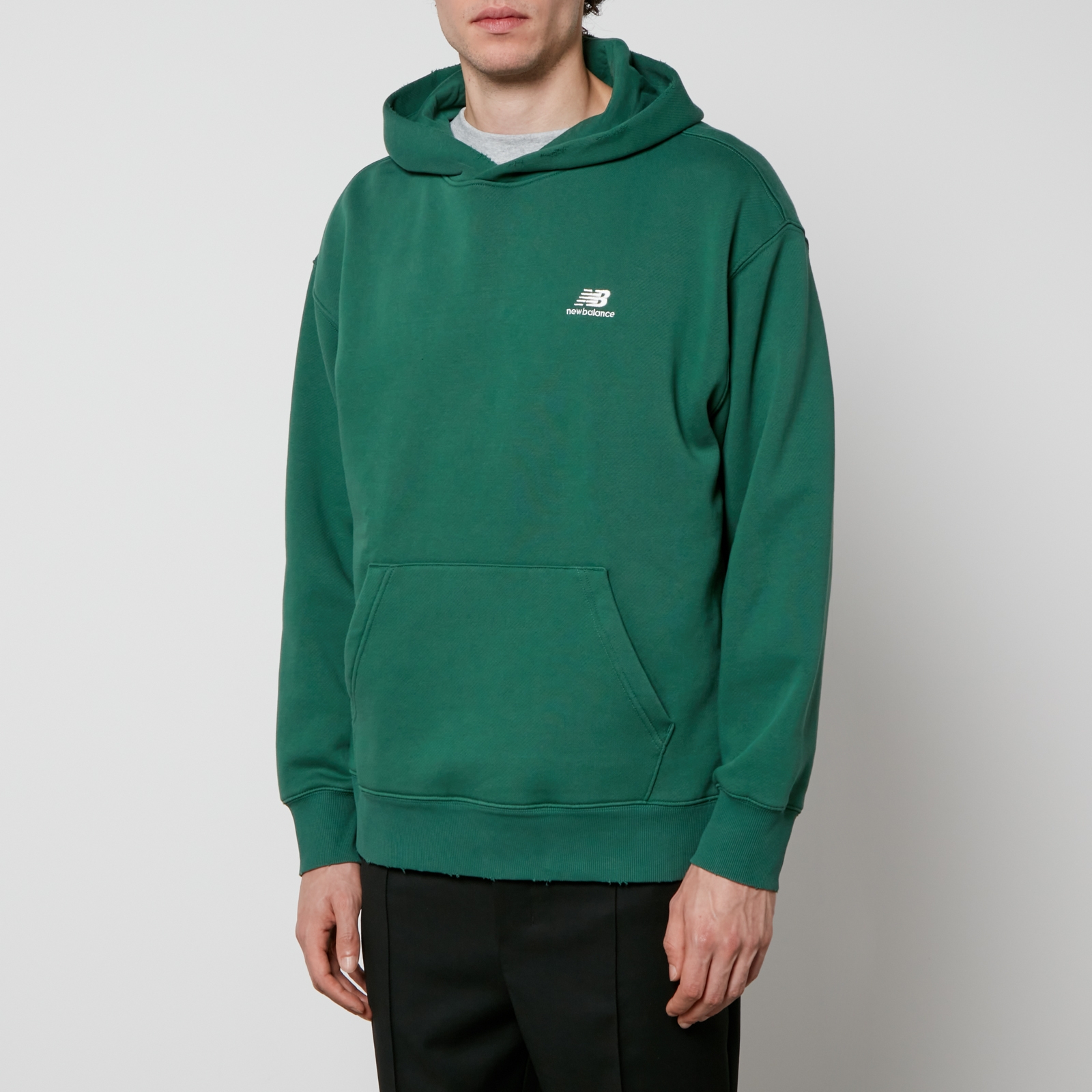 New Balance Hoops Cotton-Blend Hoodie - M
