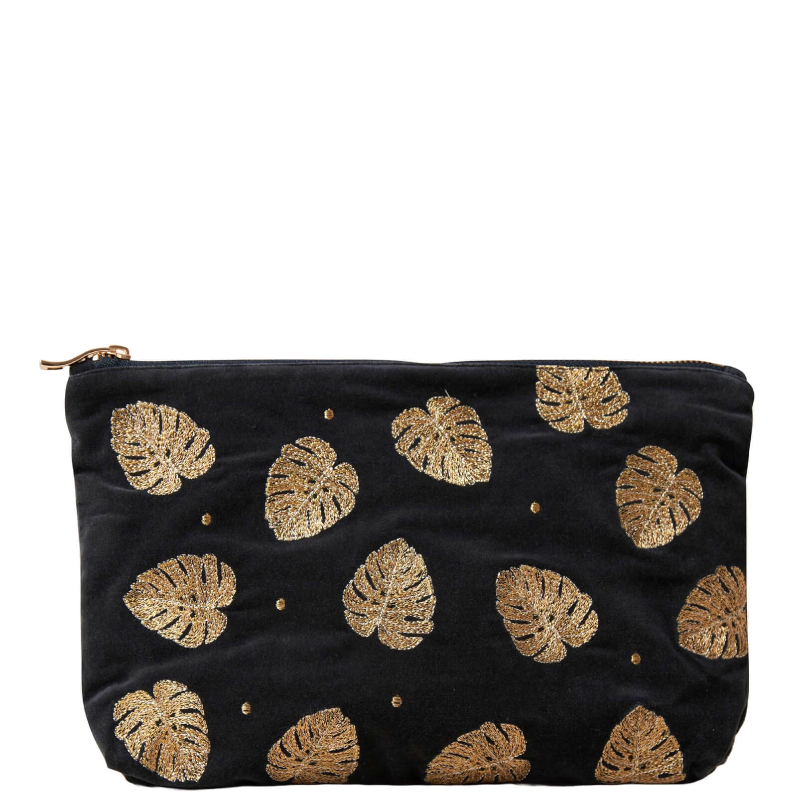 Elizabeth Scarlett Gold Jungle Leaf Everyday Pouch