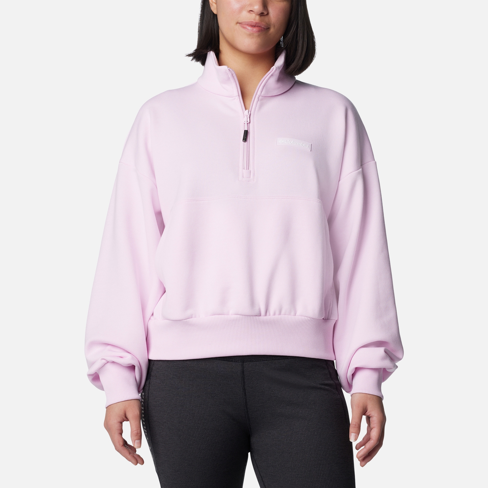 Columbia Marble Canyontm French Terry Stretch-Jersey Quarter-Zip Sweatshirt
