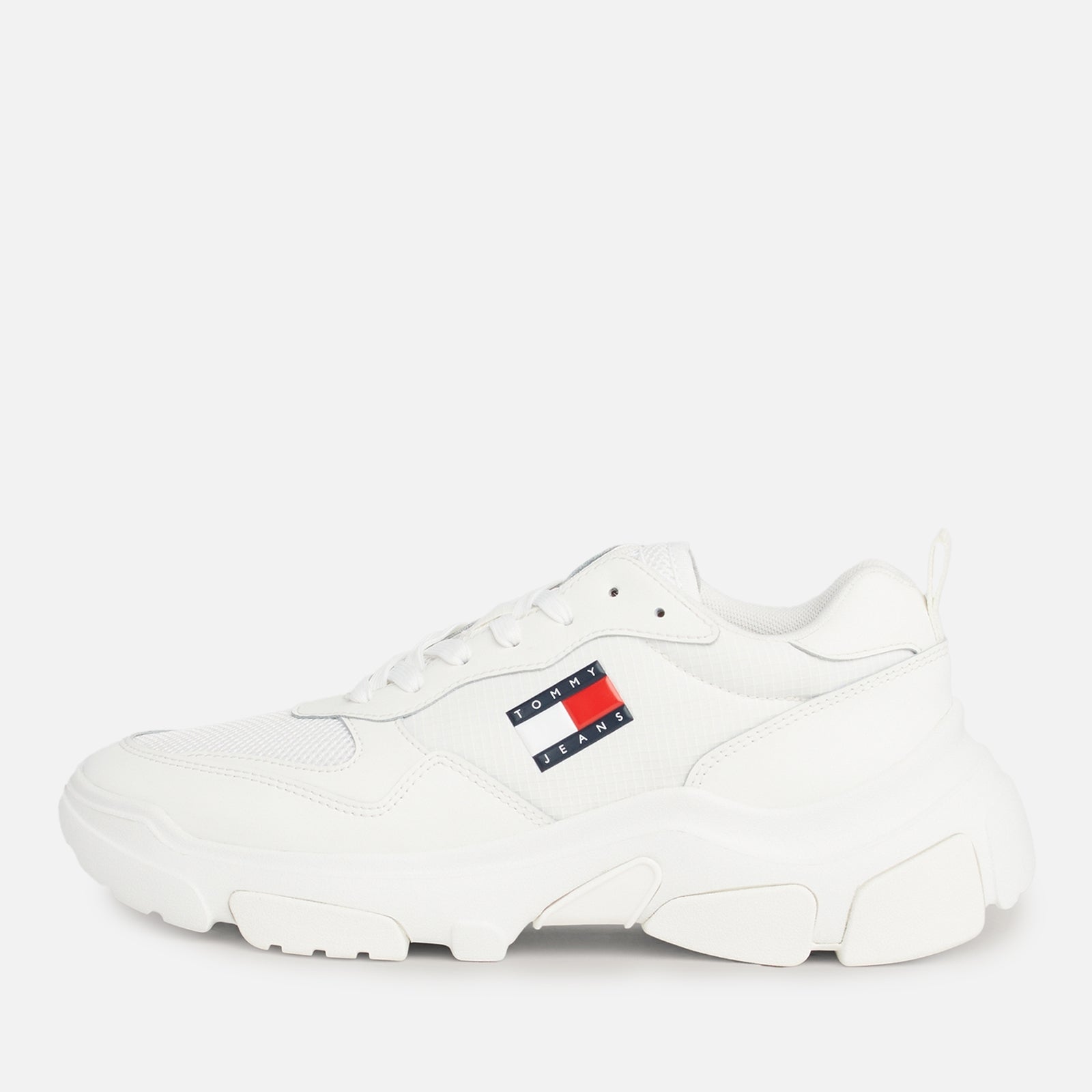 Tommy Jeans Women's Running Style Leather And Mesh Trainers - Uk 7