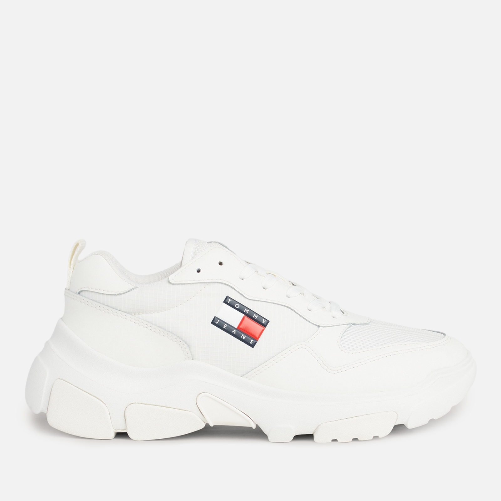 Tommy Jeans Women's Running Style Leather and Mesh Trainers