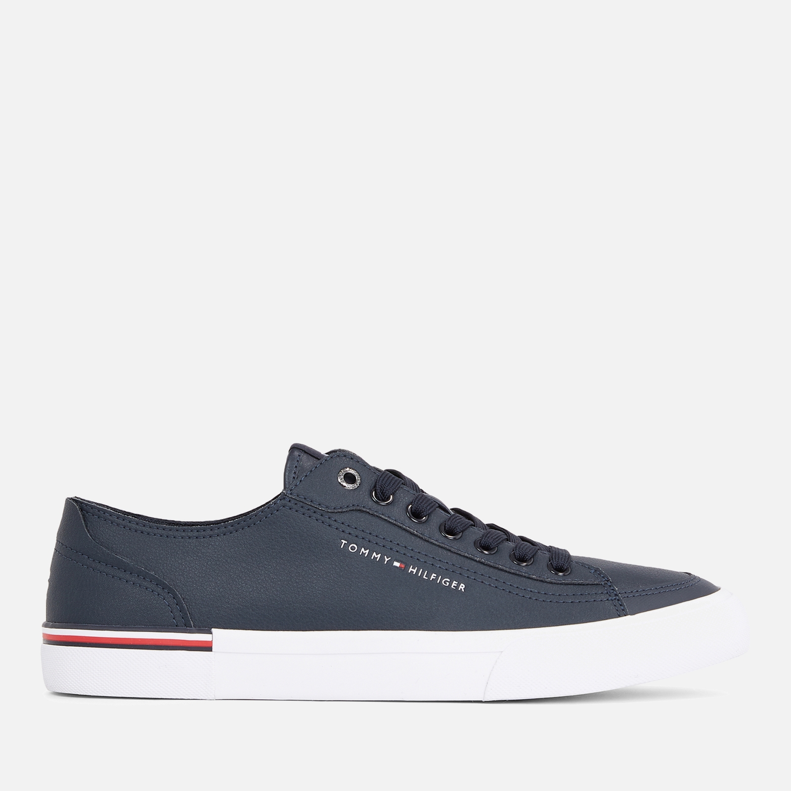 Tommy Hilfiger Men’s Vulcanized Leather and Faux Leather Trainers