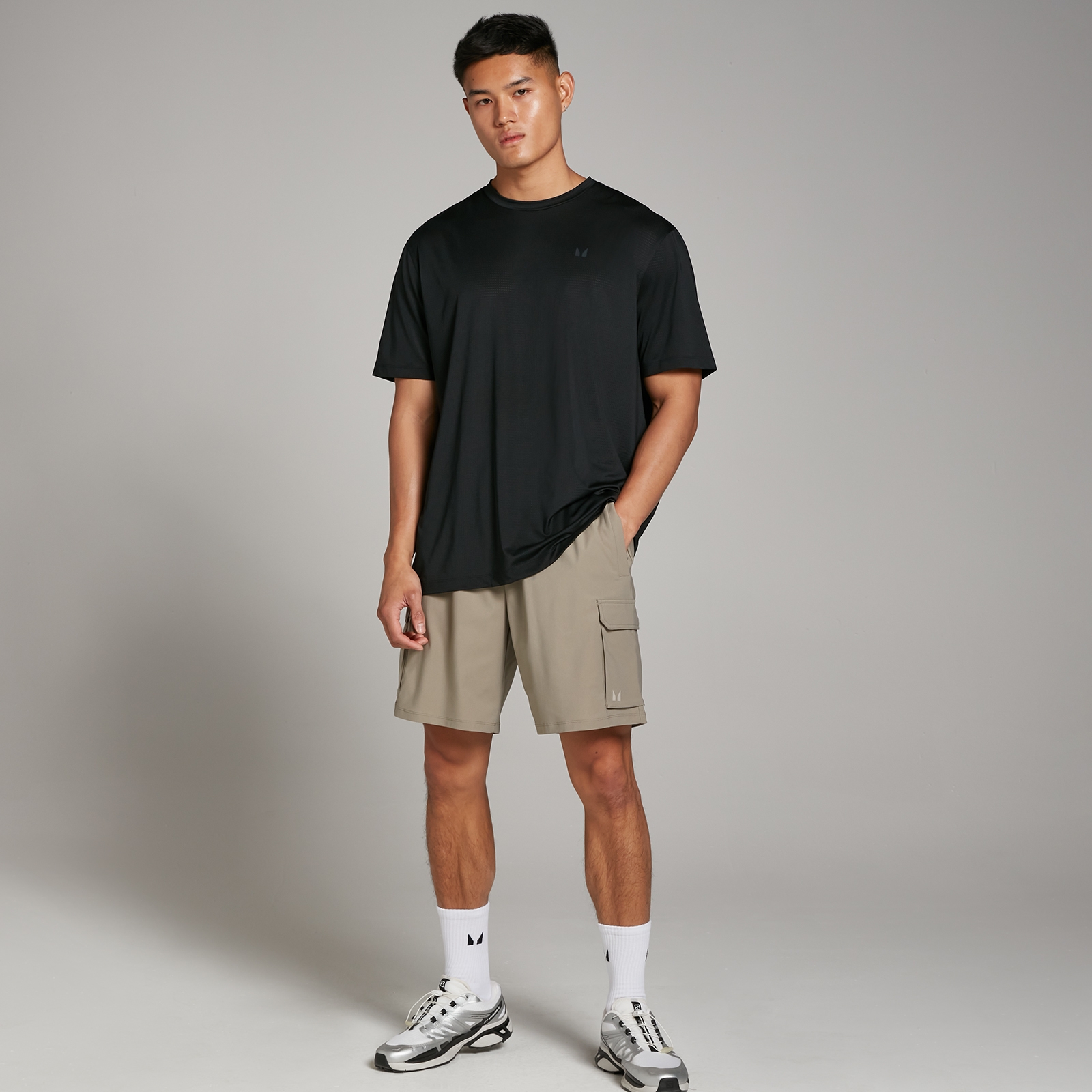 5059883327082 - Herren Tempo Gewebte Cargo Shorts – Tonerde - L 5059883327082 - Herren Tempo Gewebte Cargo Shorts – Tonerde - L