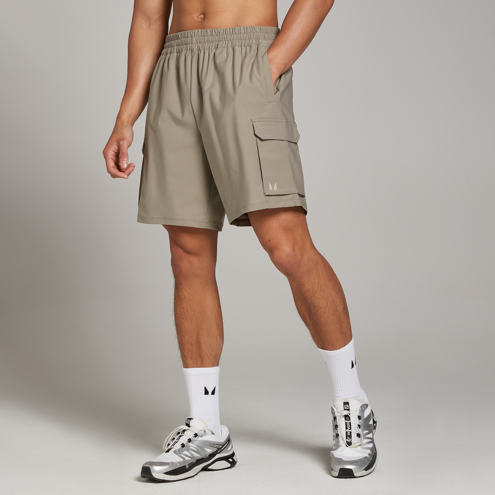 5059883327082 - Herren Tempo Gewebte Cargo Shorts – Tonerde - L 5059883327082 - Herren Tempo Gewebte Cargo Shorts – Tonerde - L