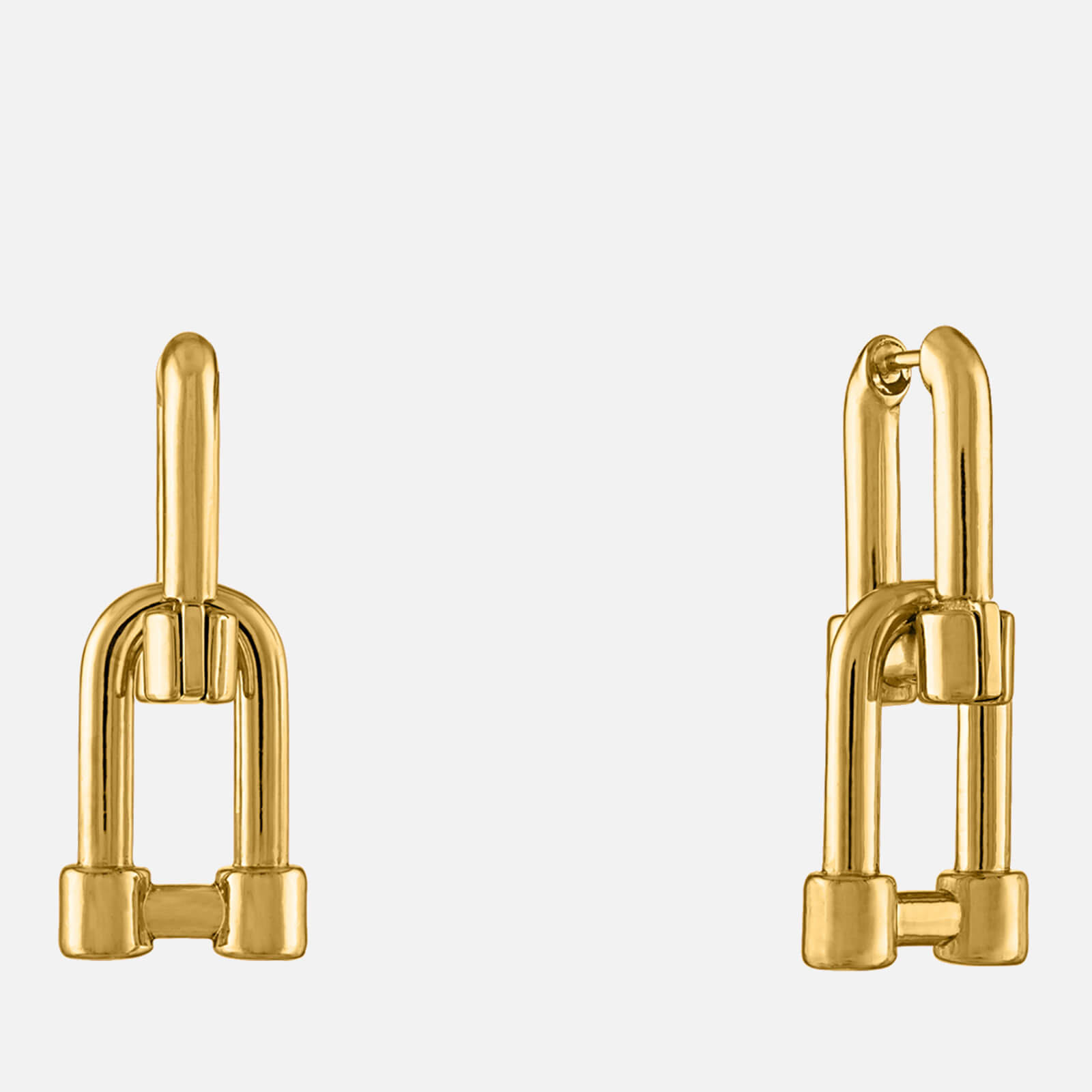 Oma The Label The Zoe Cylinder Drop 18 Karat Gold-Plated Earrings