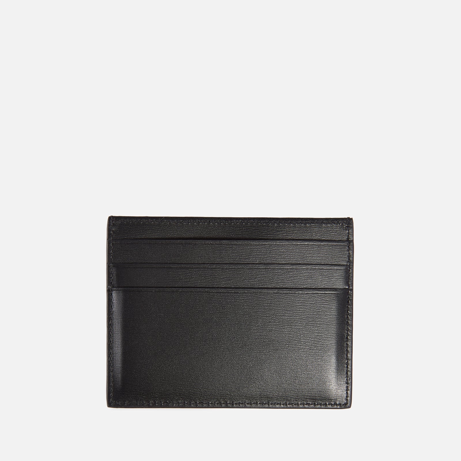 Ferragamo Gold/Black Classic Leather Cardholder Men's