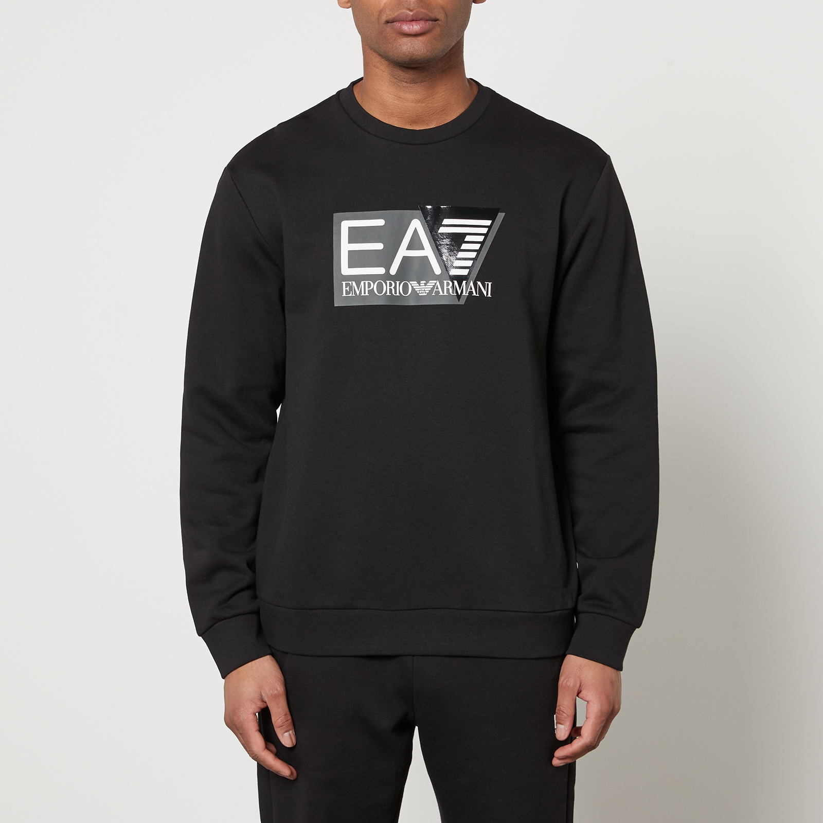 EA7 Visibility Training Cotton-Blend Jersey Sweatshirt