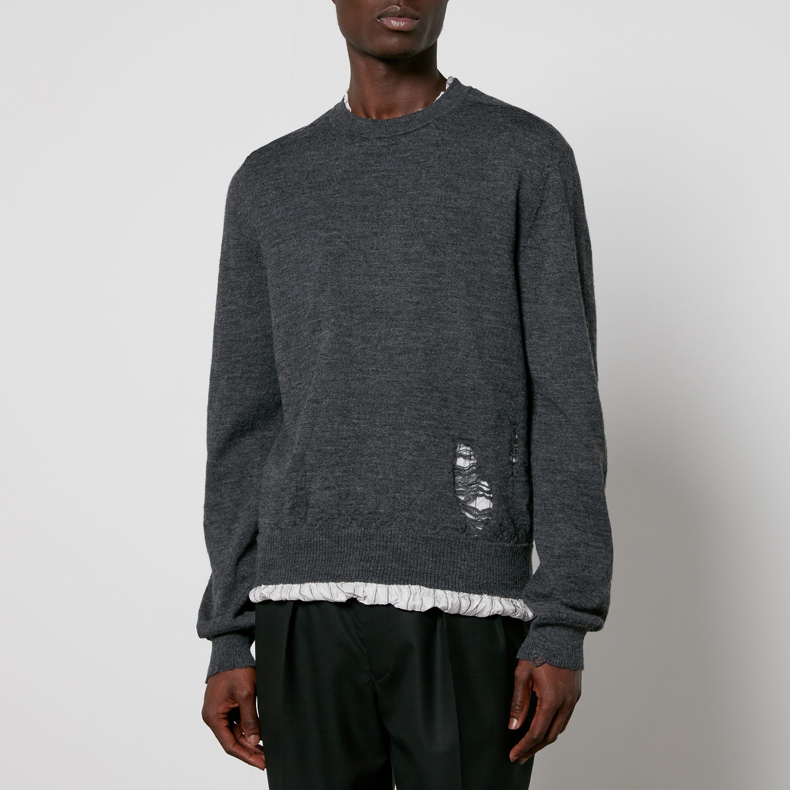 Maison Margiela Distressed Wool Jumper - S