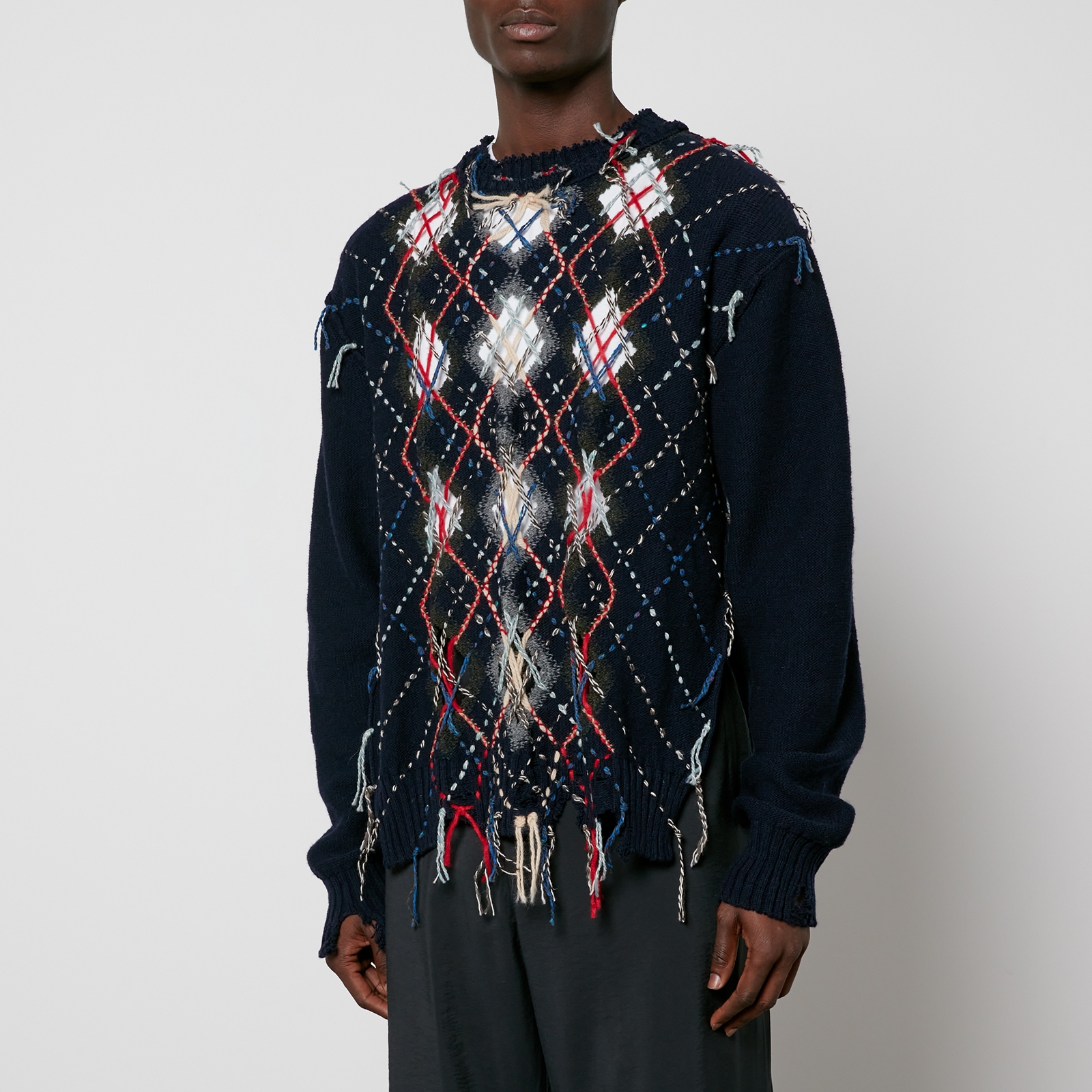 Maison Margiela Harlequin Wool-Blend Jumper - M