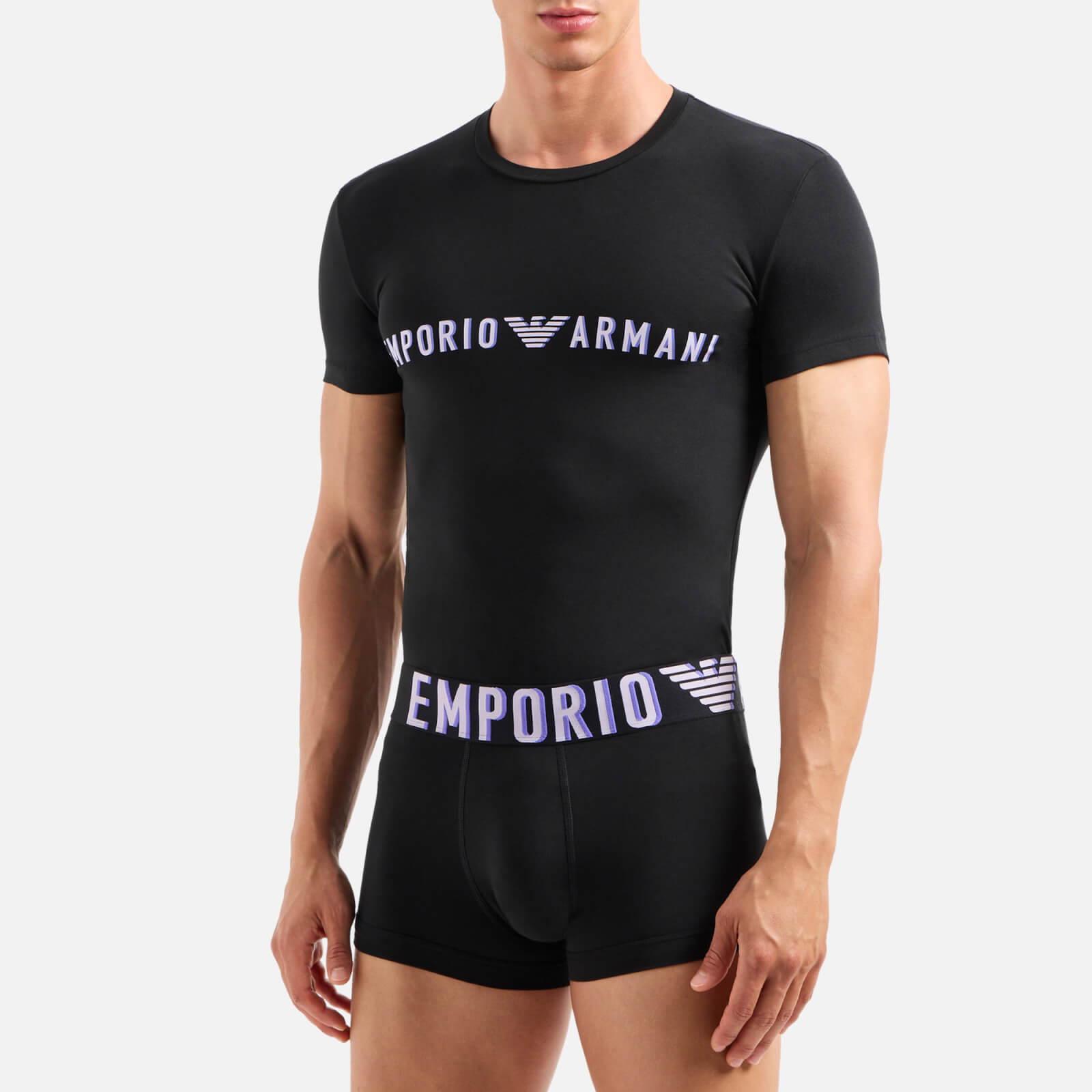 Emporio Armani Bodywear Stretch Cotton T-Shirt and Boxer Trunk Giftset