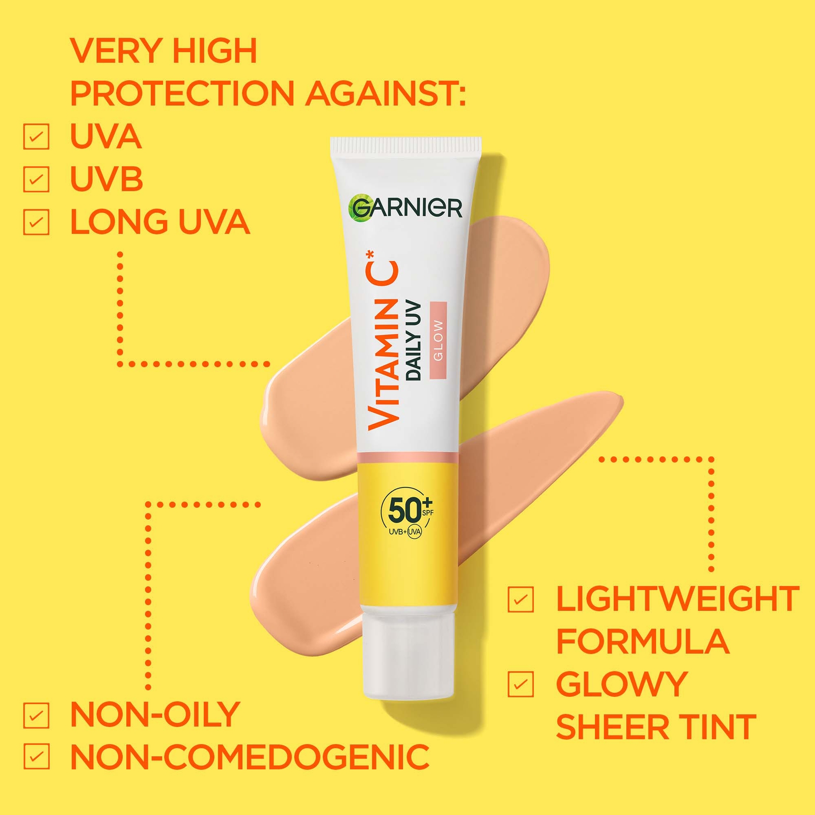 Thumbnail - Garnier Vitamin C Daily UV Brightening Fluid Glow SPF 50+ 40ml