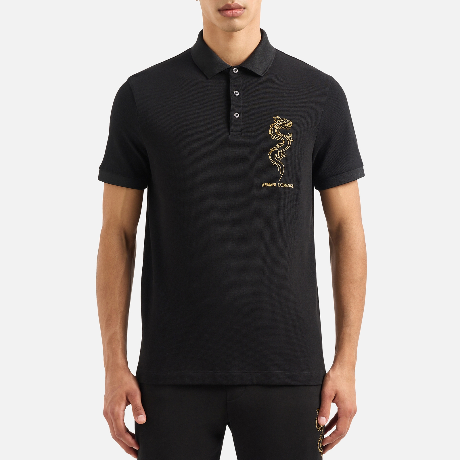 Armani Exchange CNY Cotton Polo Shirt