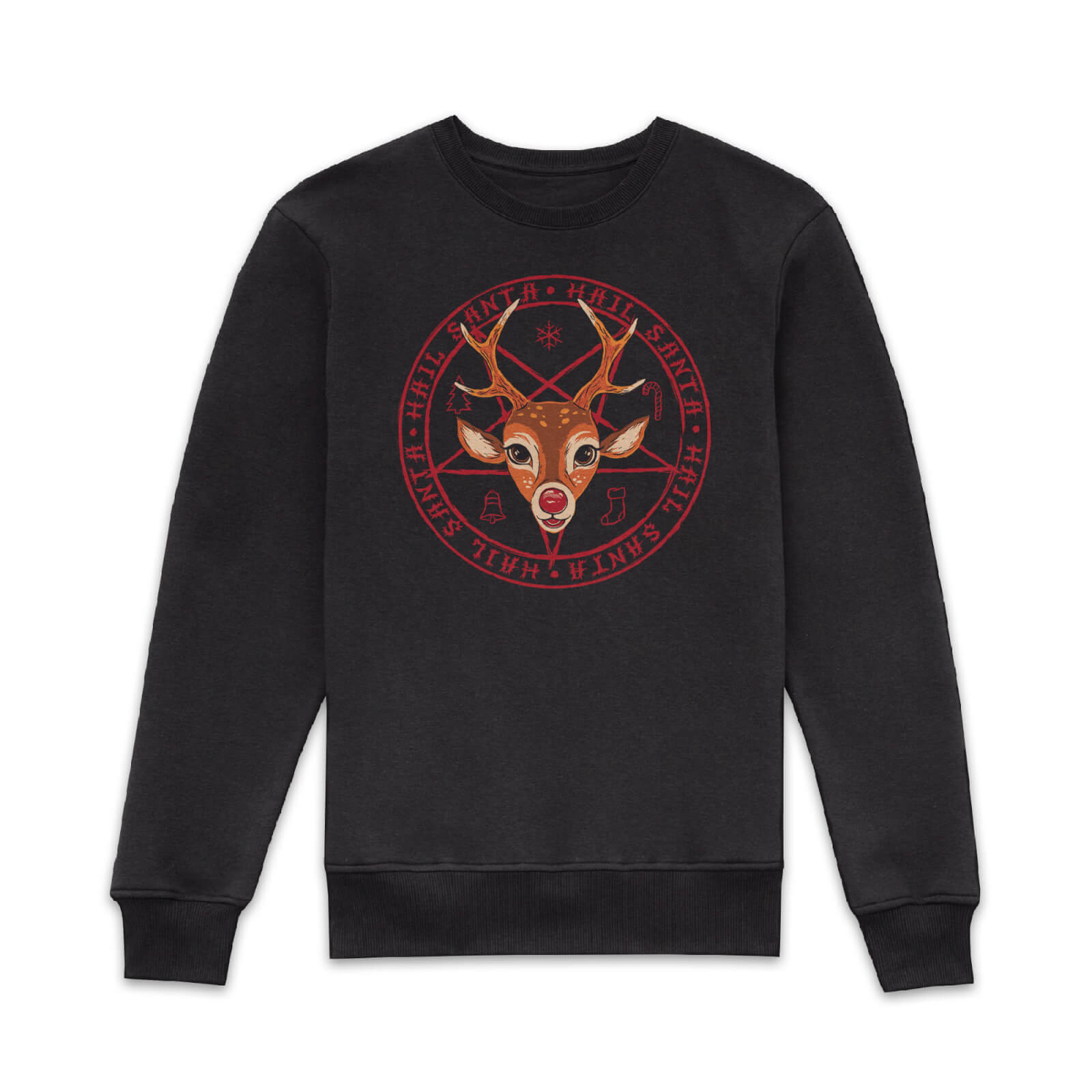 Steven Rhodes Hail Santa Sweatshirt - Black - S - Nero