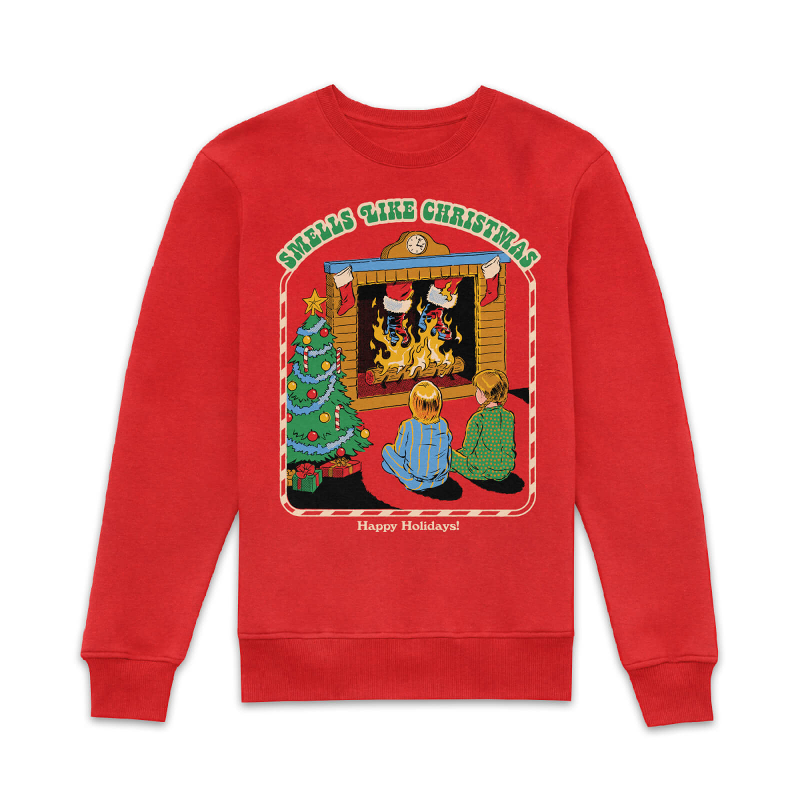 

Steven Rhodes Smells Like Christmas Sweatshirt - Red - S - Rosso