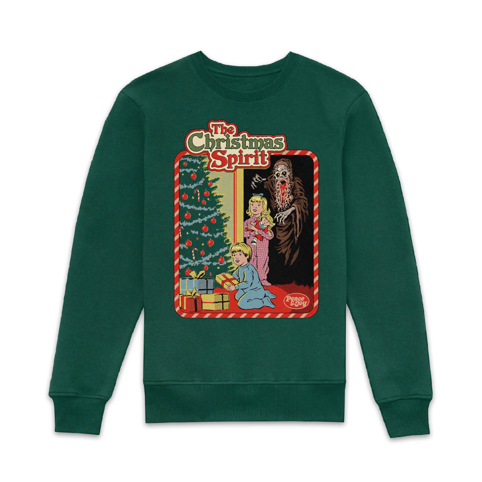 Steven Rhodes The Christmas Spirit Sweatshirt - Green - S - Verde