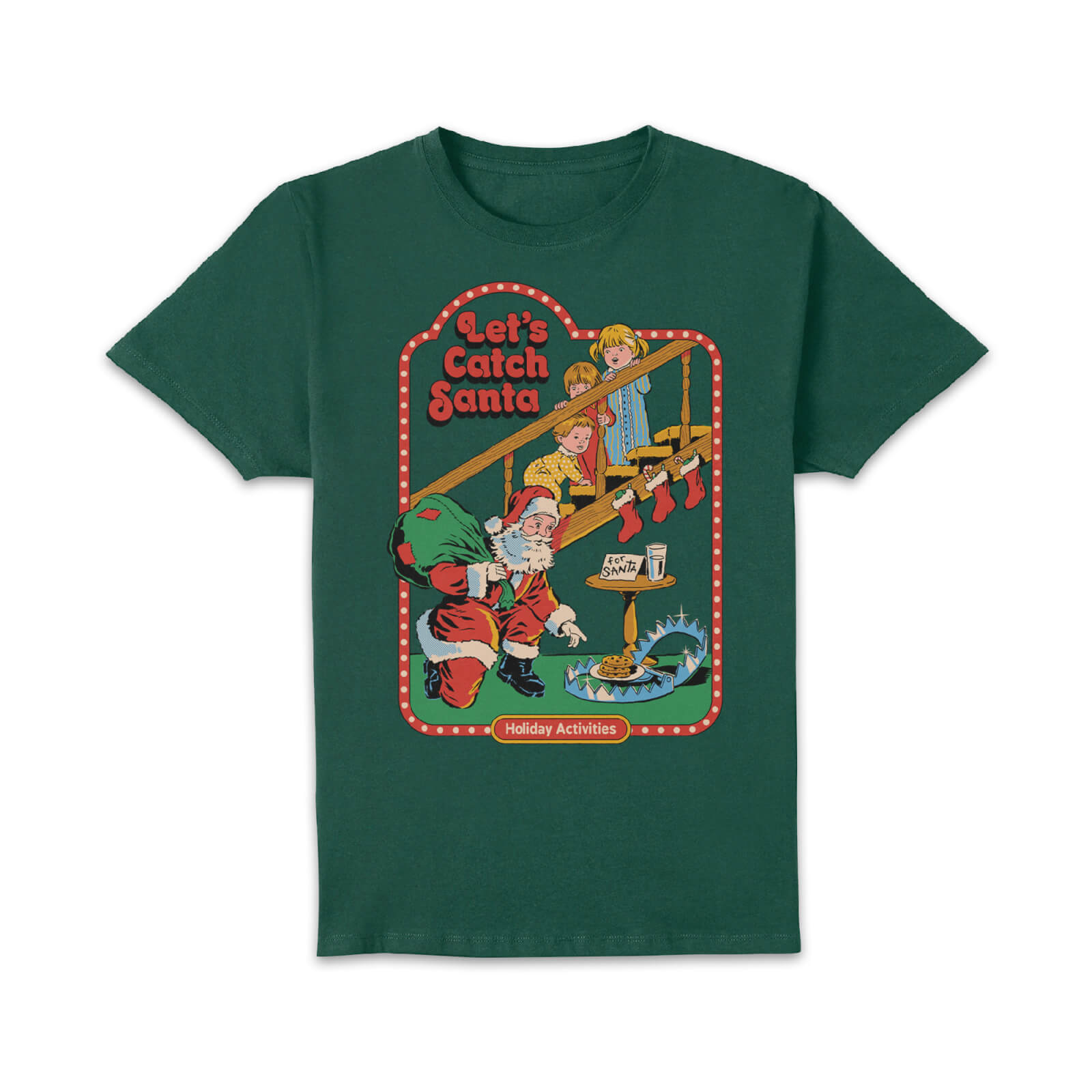 

Let's Catch Santa Unisex T-Shirt - Green - M - Verde