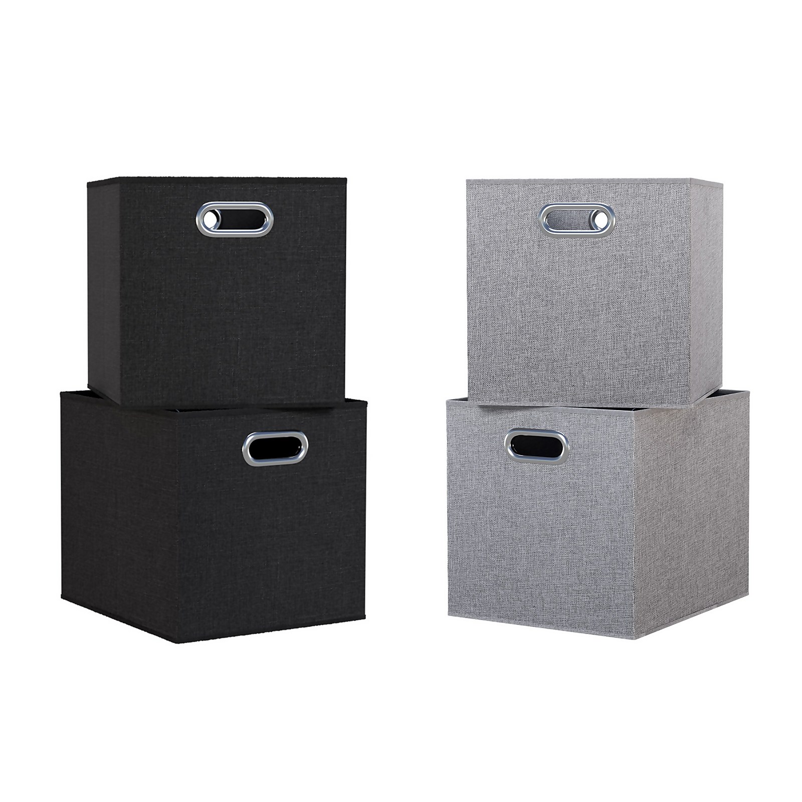 Clever Cube Inserts - Set Of 4 - Silver & Pepper