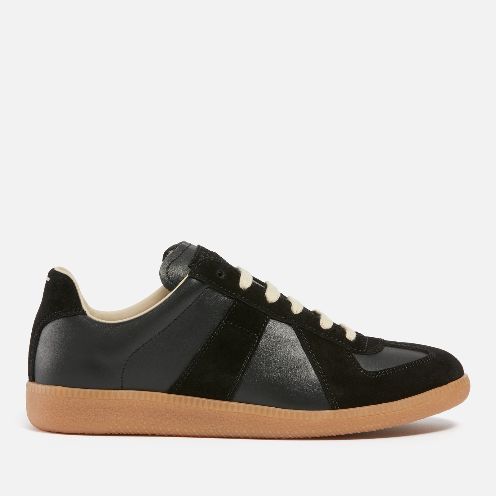 maison margiela women's suede and leather replica trainers - uk 6