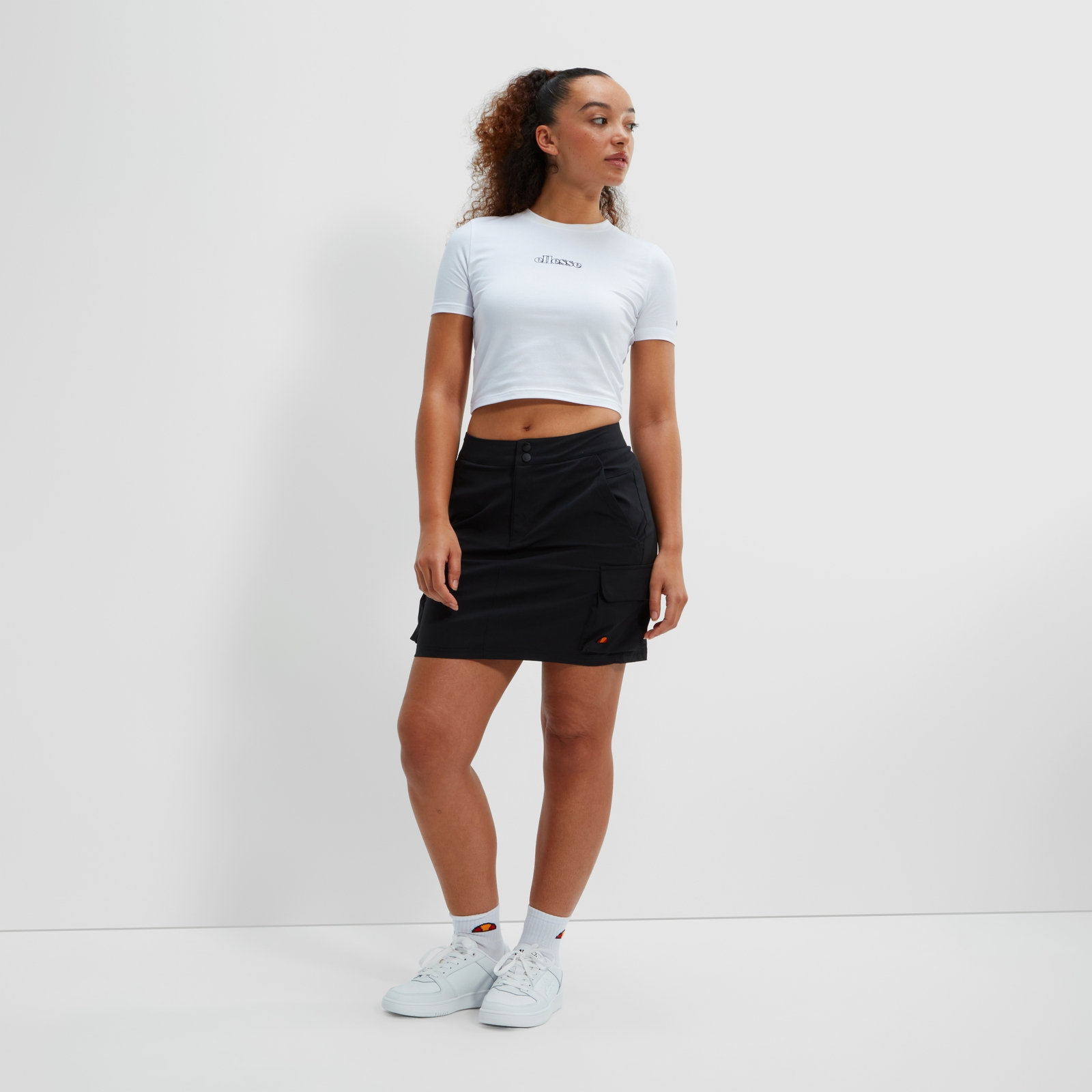 Women's Sierran Crop Tee White