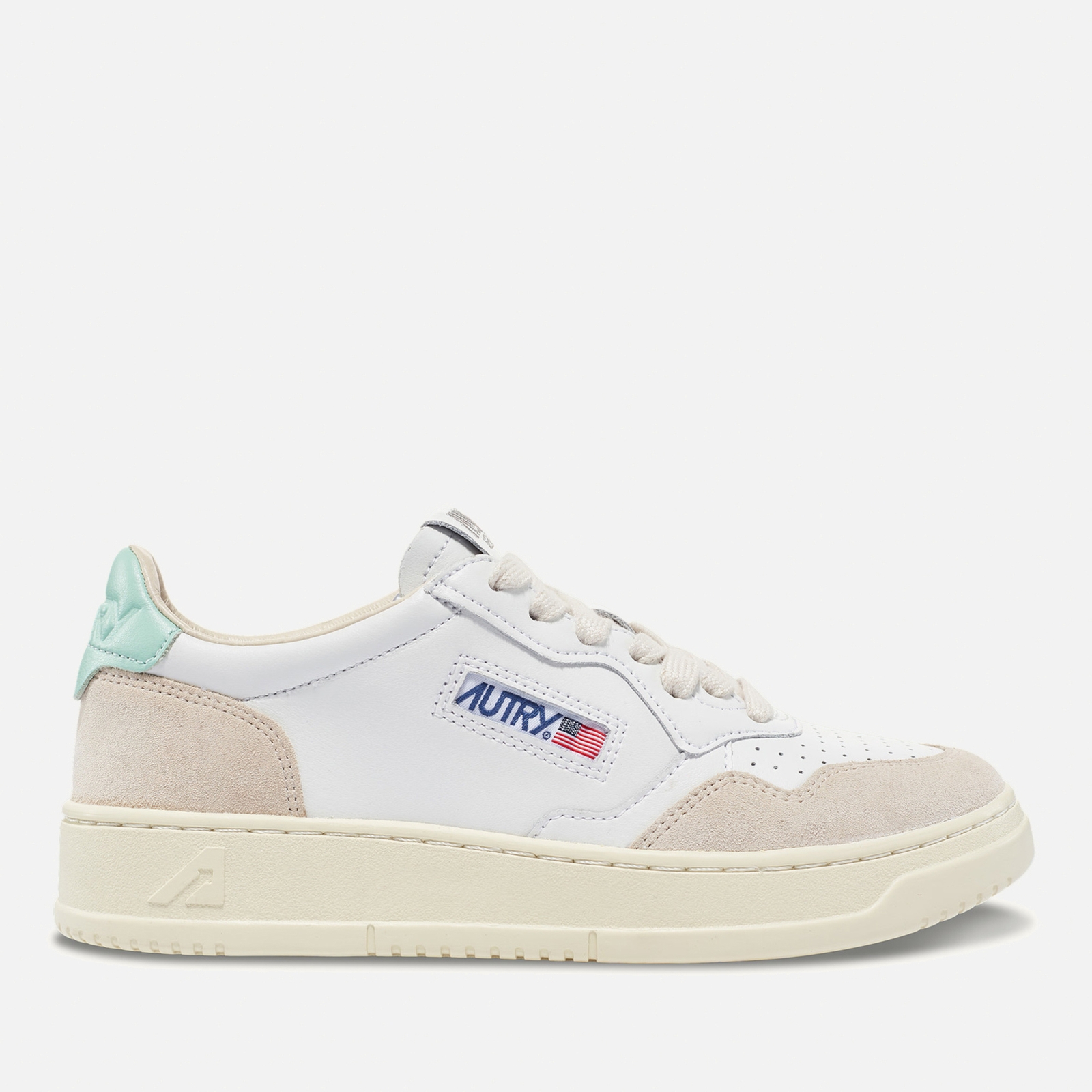 Autry Women's Medalist Leather and Suede Court Trainers - UK 3