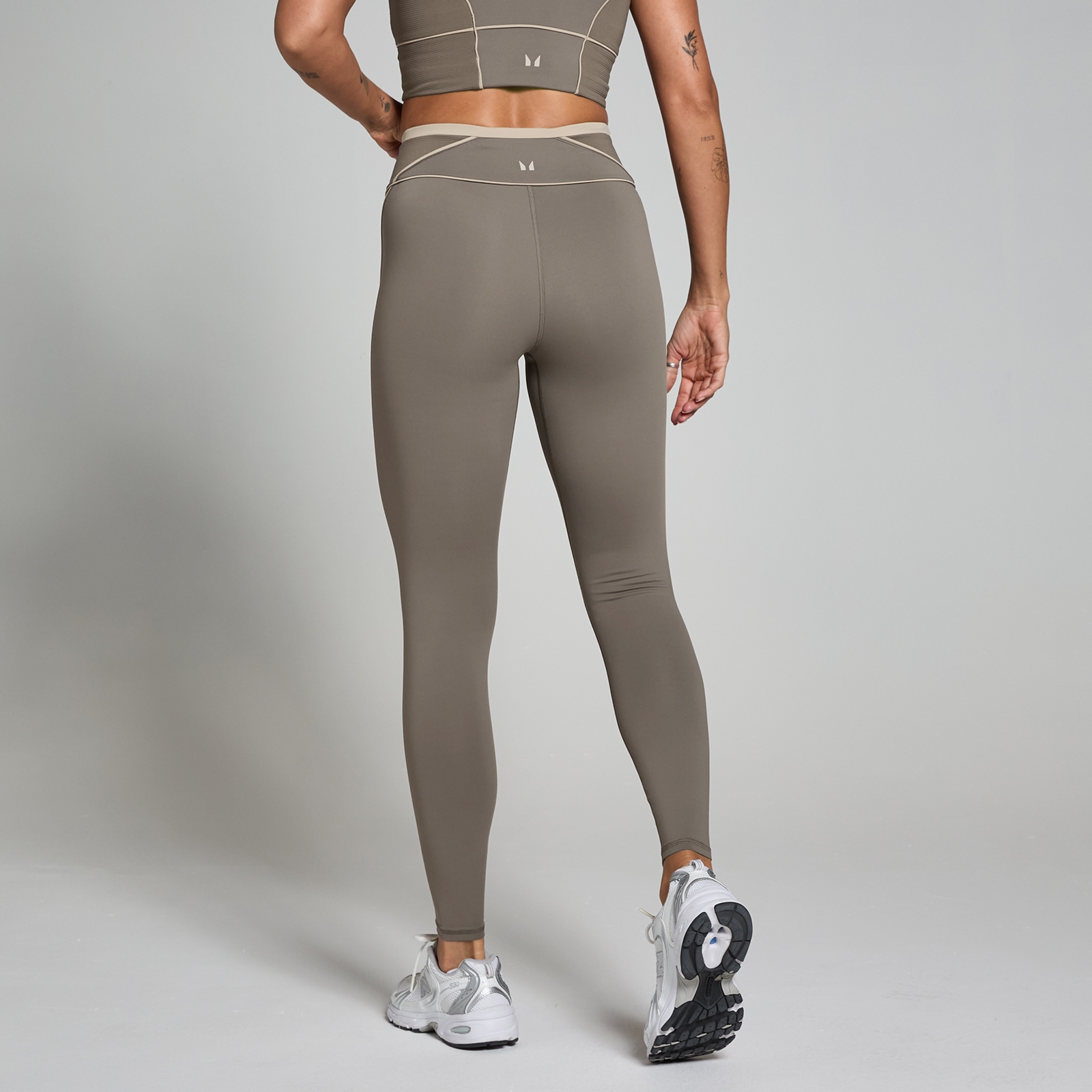 MP Damen Tempo Contrast Texture Leggings – Espresso - S