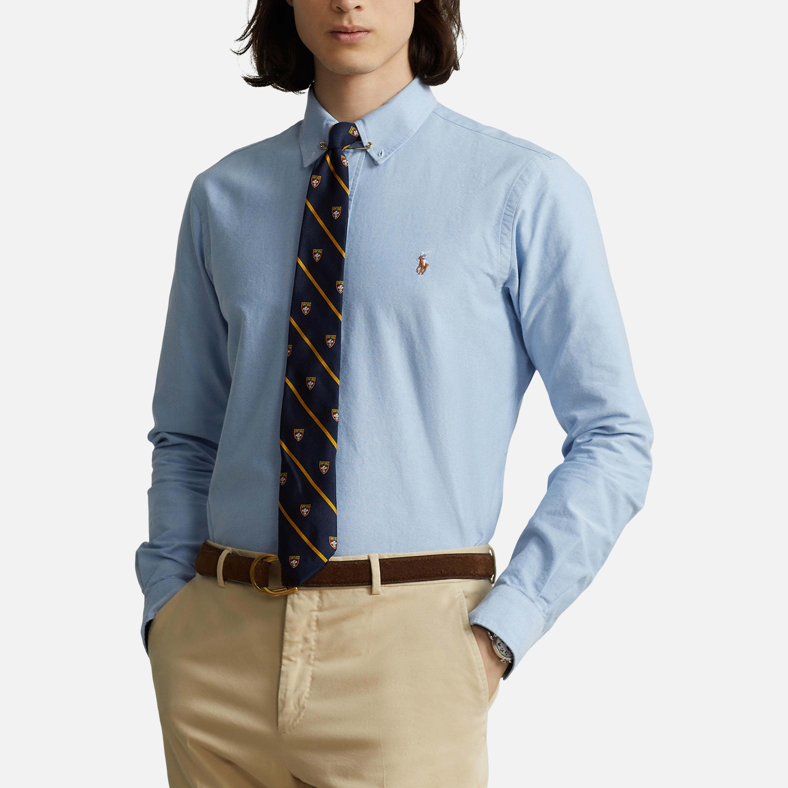 Polo Ralph Lauren Custom-Fit Oxfordhemd - Blue - L