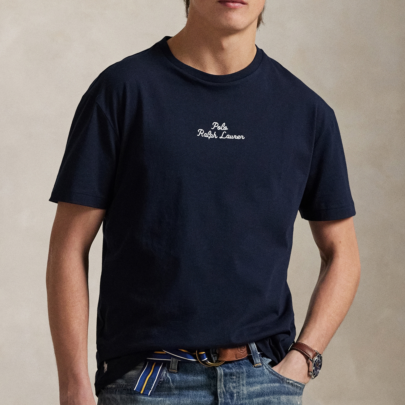 Polo Ralph Lauren Embroidered Logo Cotton-Jersey T-Shirt - XL