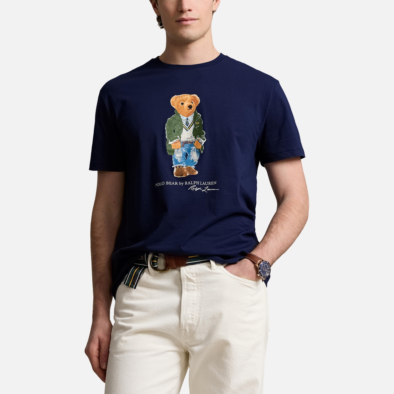 polo ralph lauren cotton bear t-shirt - m