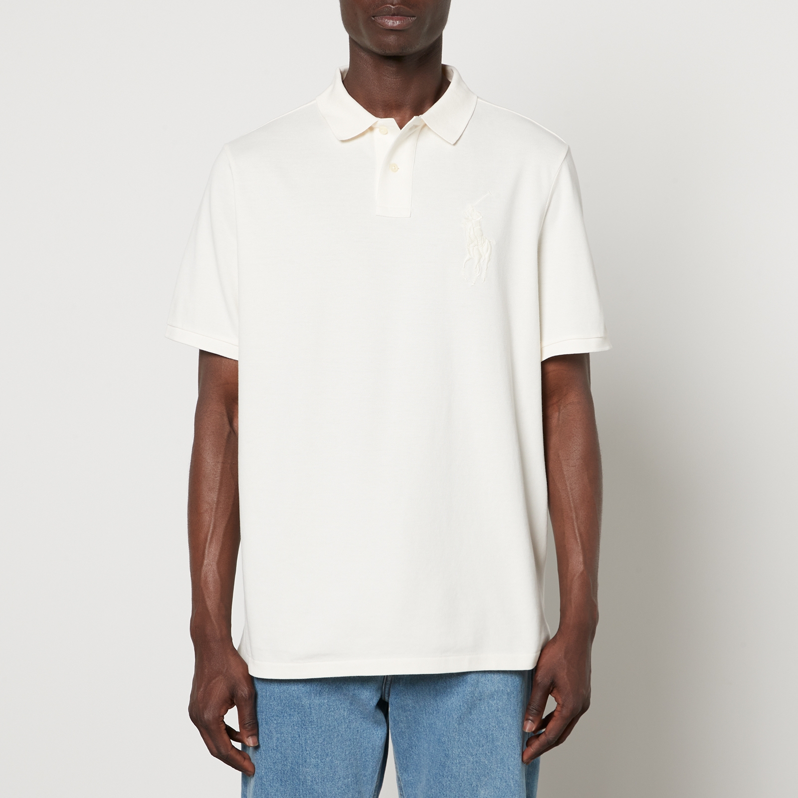Polo Ralph Lauren Big Pony Embroidered Cotton-Piqué Polo Shirt - M