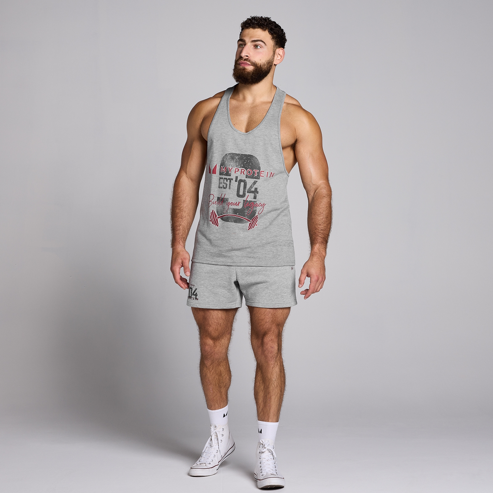 5059883422152 - Herren Origin Stringer-Top mit Grafik Hellgrau - XXXL