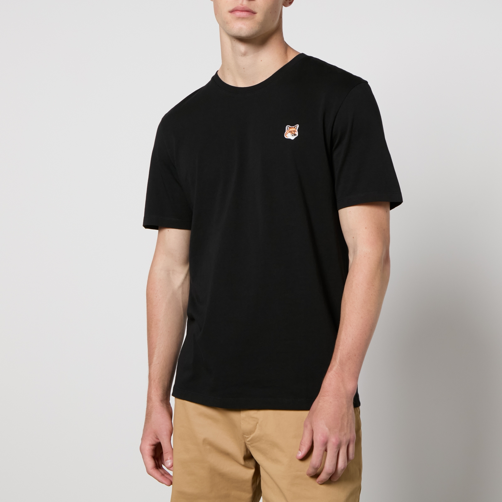 Maison Kitsuné Cotton-Jersey Fox Head Patch T-Shirt - S