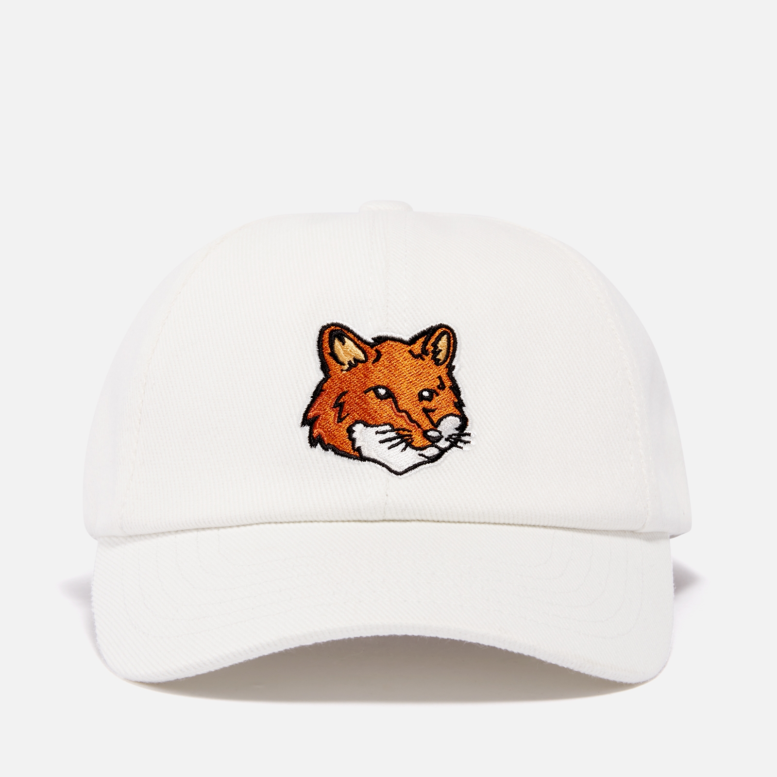 Maison Kitsuné Large Fox Head Cotton-Twill Cap