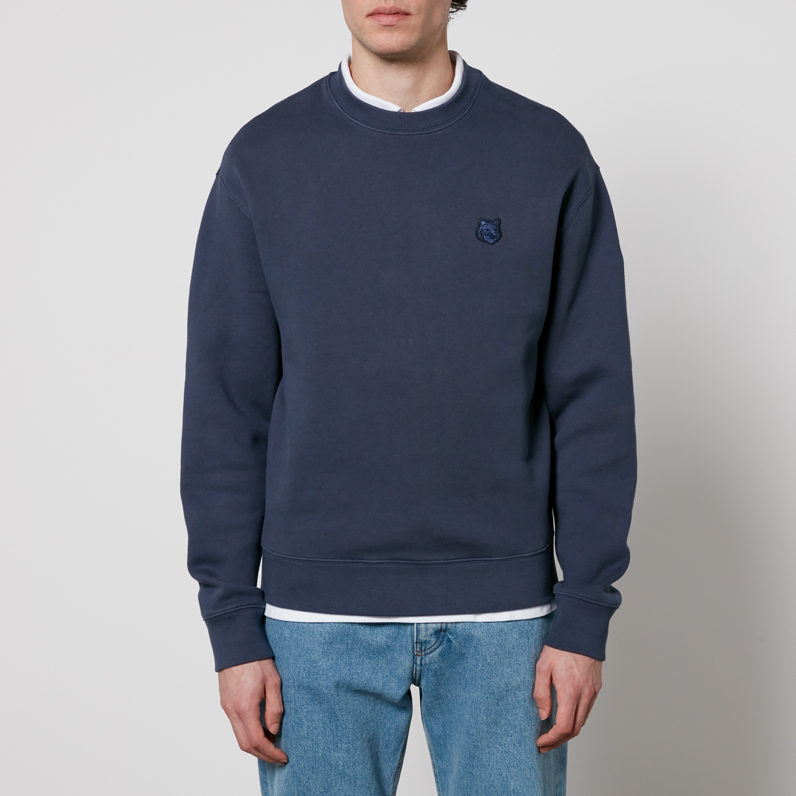 Maison Kitsuné Bold Fox Head Patch Comfort Cotton-Jersey Sweatshirt - S