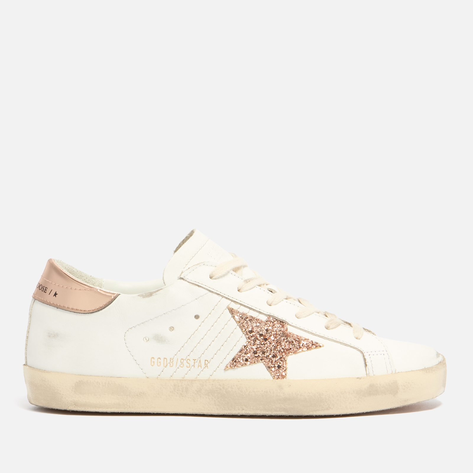 Golden Goose Women's Superstar Distressed Leather Trainers - UK 7