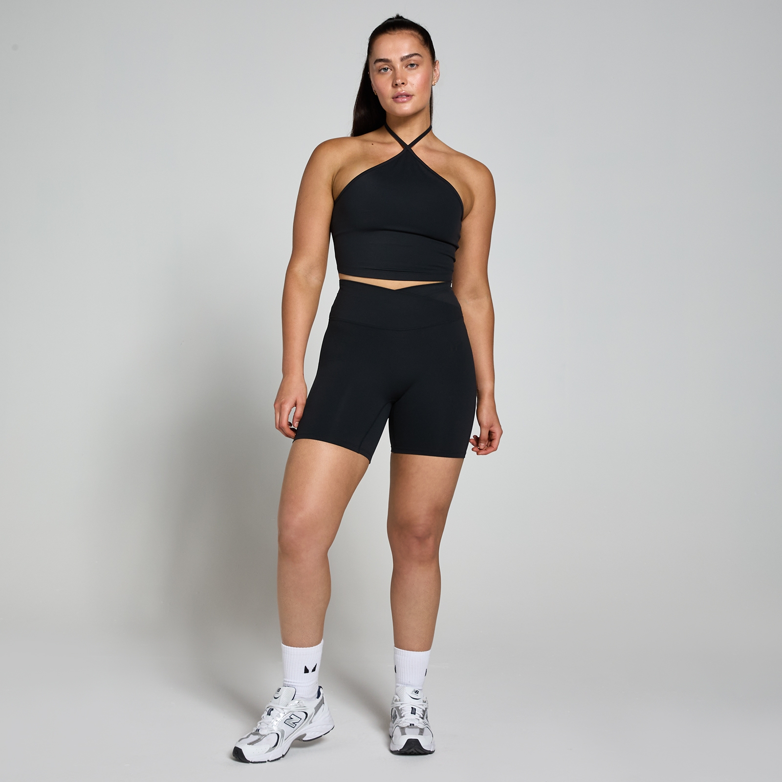 MP Női Tempo Halter Neck Trikó - Fekete - XL