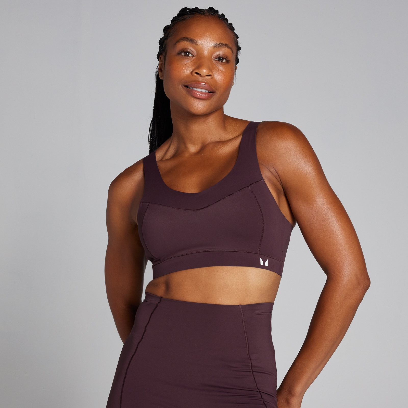 MP Női Tempo Ultra Bonded Sportmelltartó – Chocolate Berry - XS