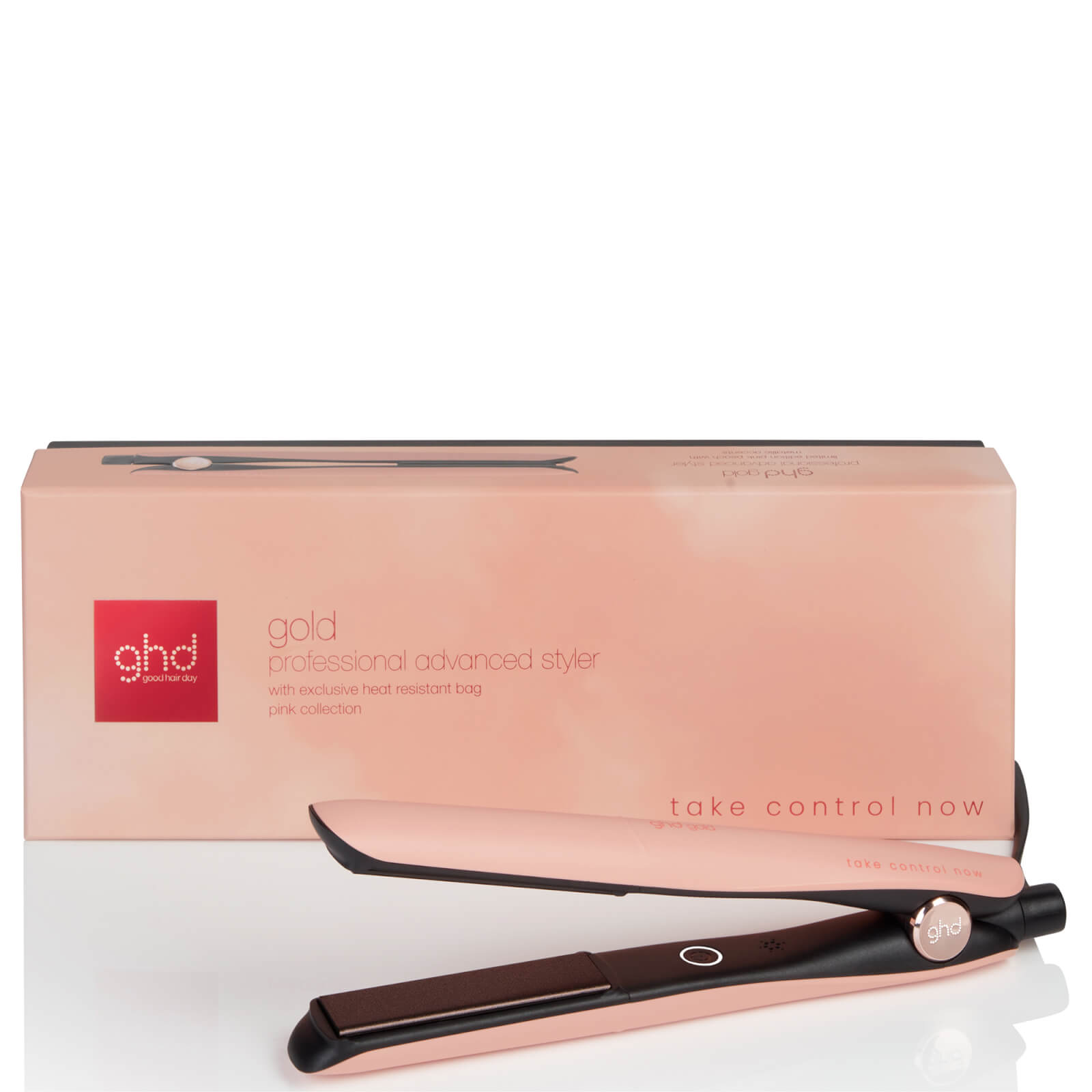 

ghd Gold Styler - 1 Flat Iron Hair Straightener - Pink Peach
