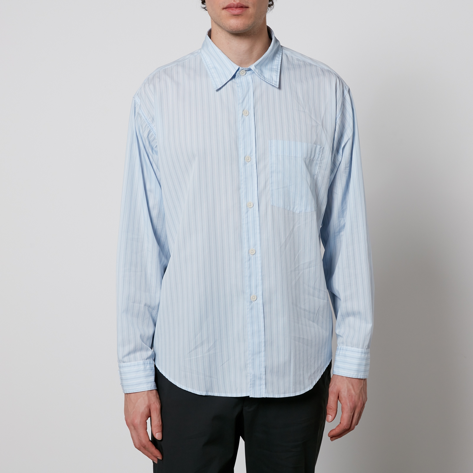 mfpen Executive Striped Cotton-Poplin Shirt - L