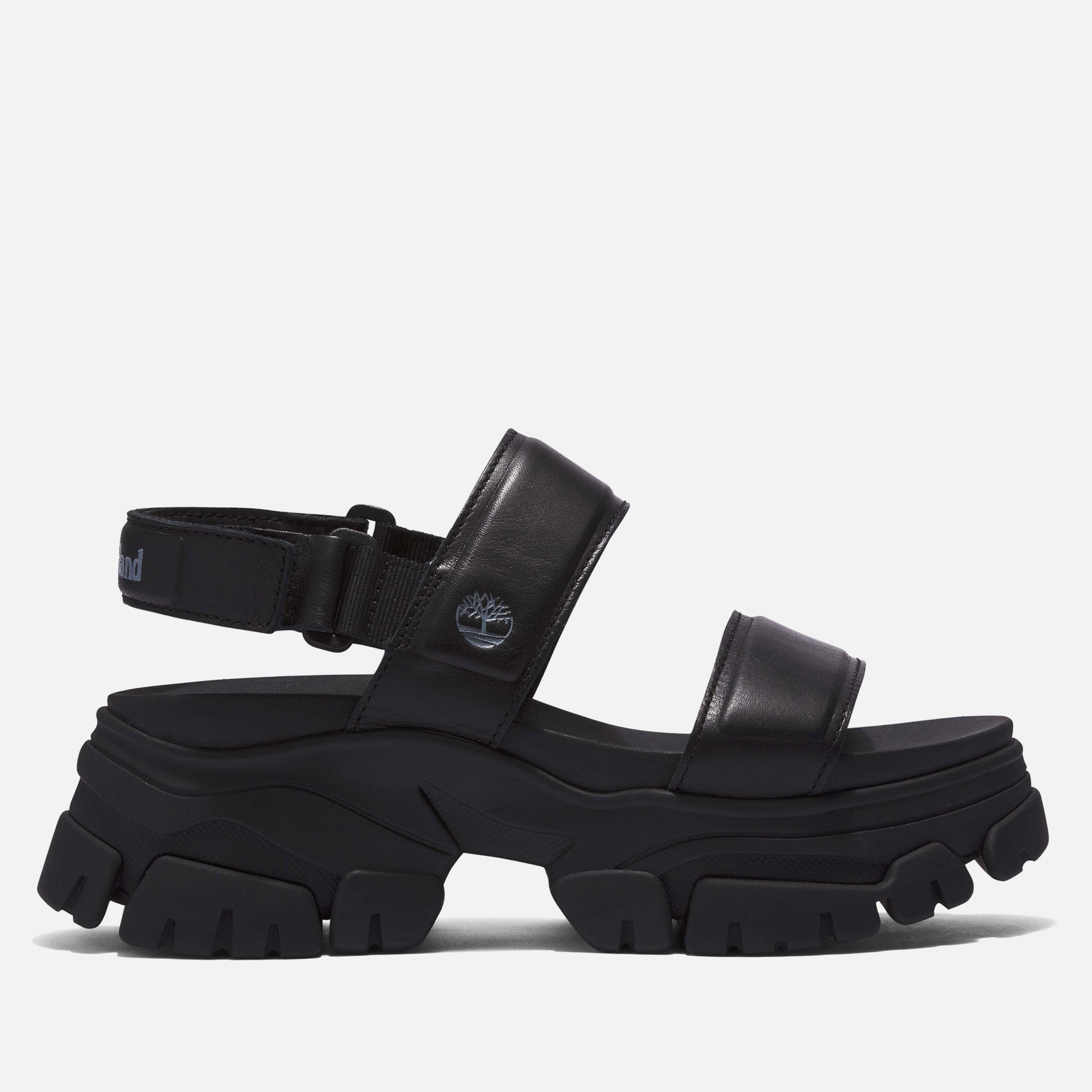 Timberland Women's Adley Way Leather Chunky Sandals - Jet Black