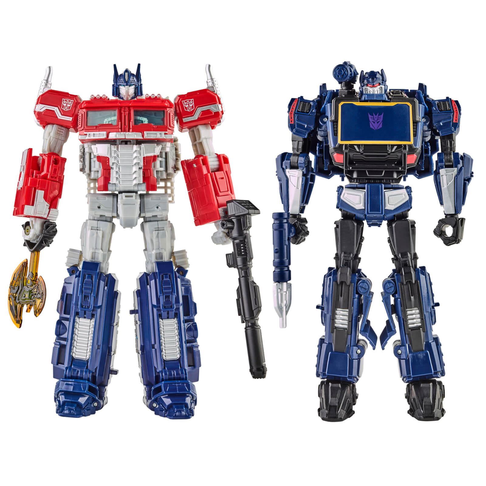 Image of Hasbro Transformers: Reactivate Optimus Prime and Soundwave 6.5” Action Figures, 8+
