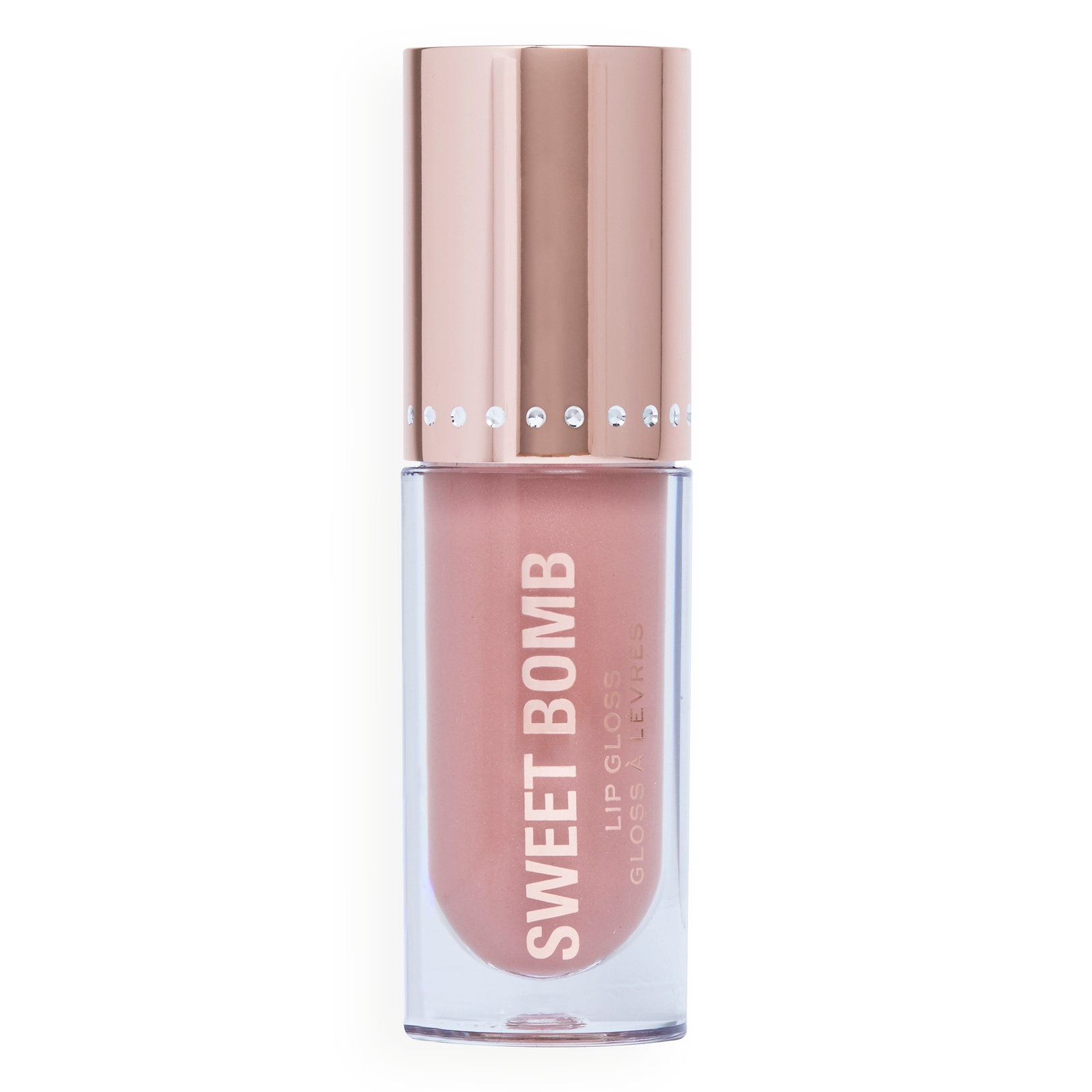 Shop Makeup Revolution Revolution Sweet Bomb Lip Gloss 4.5ml (various Shades) - Strawberry Swirl Nude