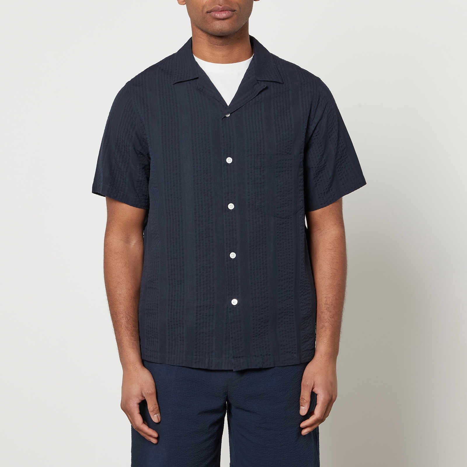 Portuguese Flannel Praia Cotton-Seersucker Shirt