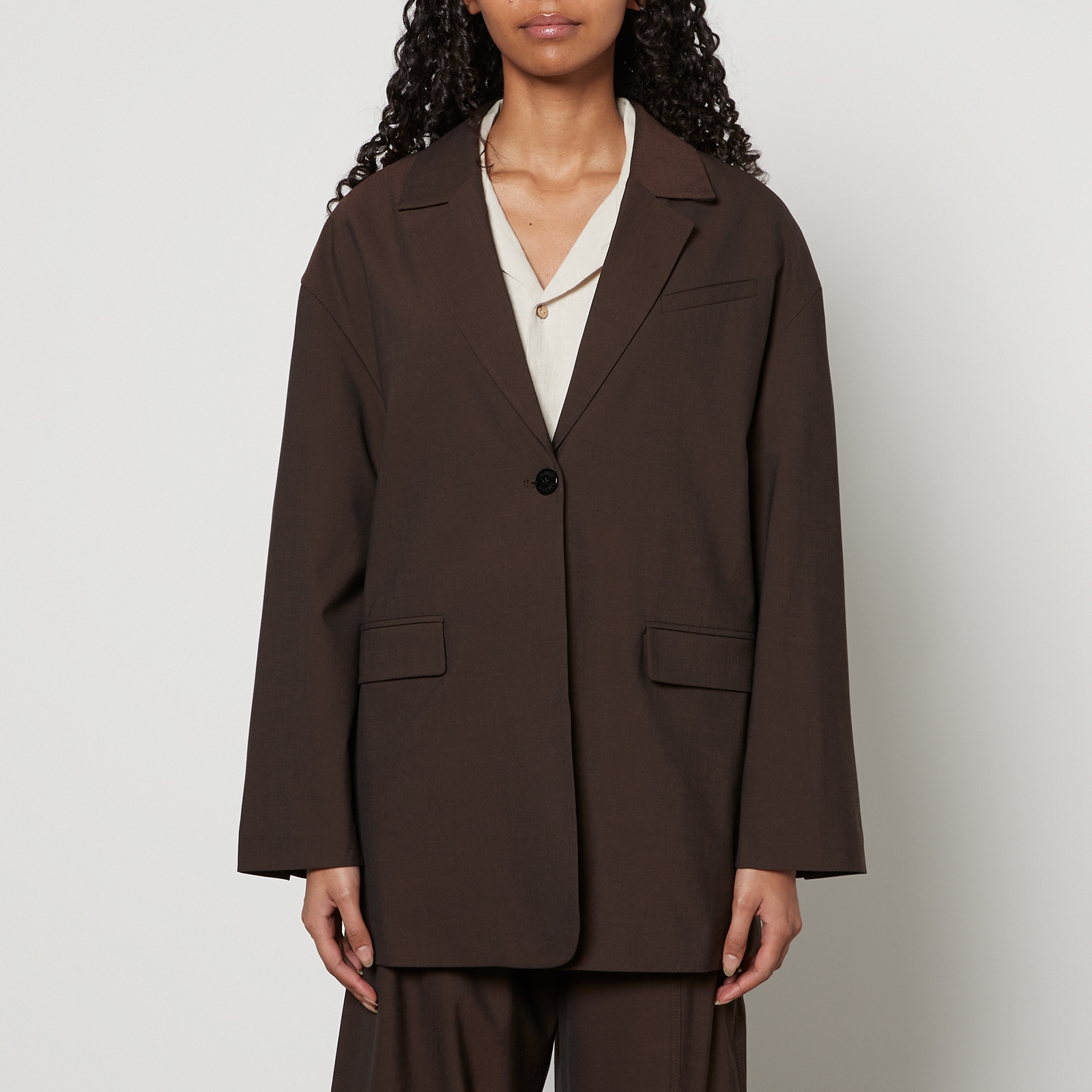 Ganni Crepe Blazer - EU 34/UK 6
