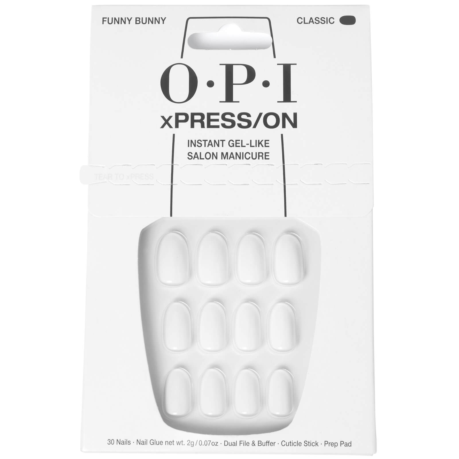 OPI xPRESS/ON - Funny Bunny Press On Nails Gel-Like Salon Manicure - EXCLUSIVE