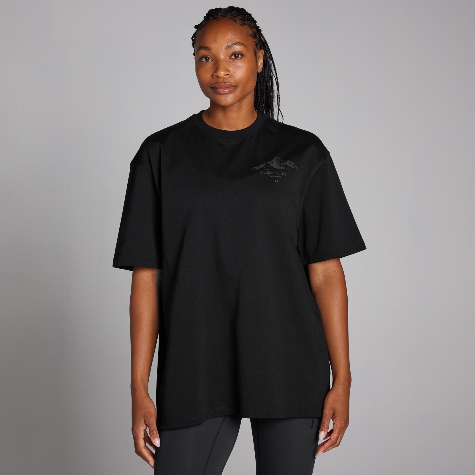 5059883344539 - Velocity Oversize-T-Shirt für Damen – Schwarz - L - XL