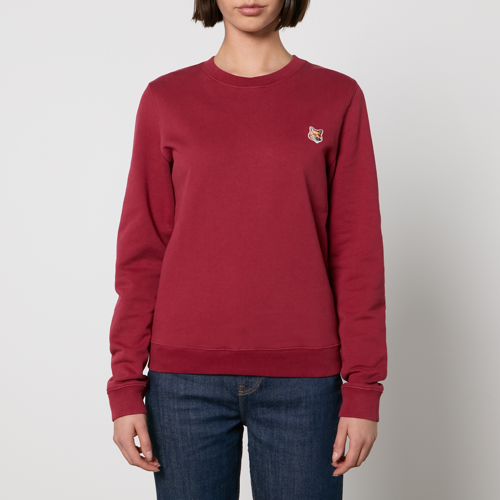 Maison Kitsuné Fox Head Patch Regular Cotton-Jersey Sweatshirt - S