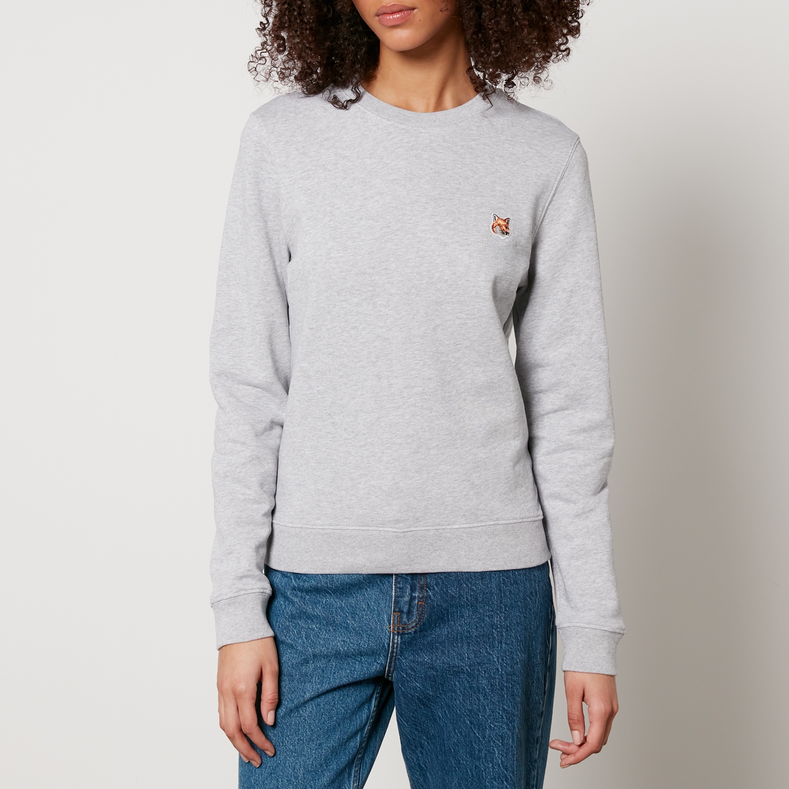 Maison Kitsuné Fox Head Cotton-Jersey Sweatshirt - XS