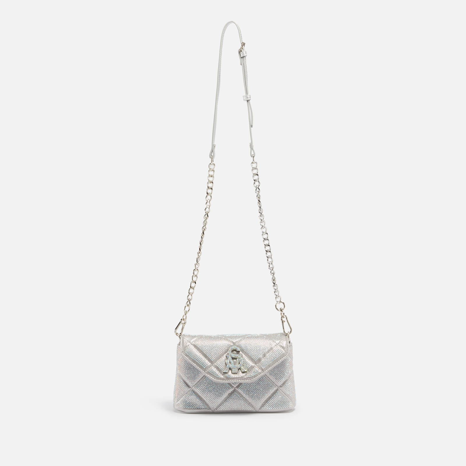 Steve Madden BDIVINE Metallic Embellished Lurex Quilted Bag